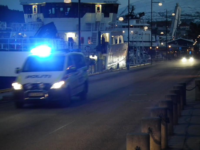 blålys kaia politi