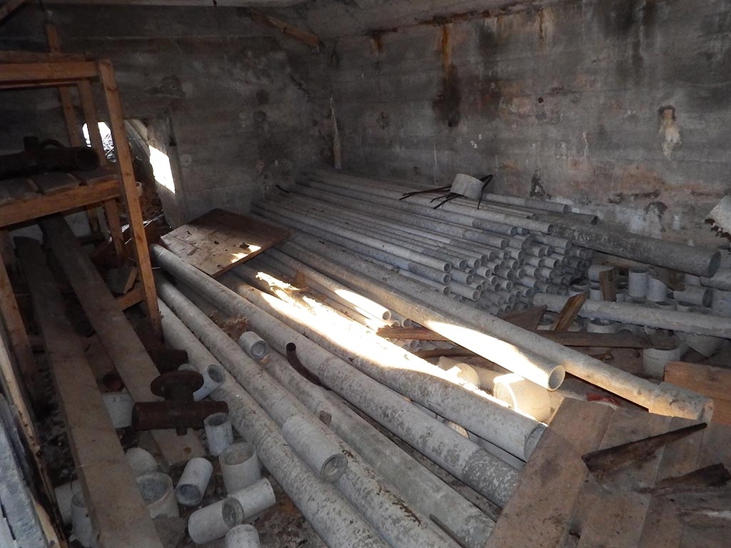 vevang asbest bunker